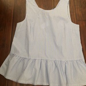 J. Crew seersucker tank